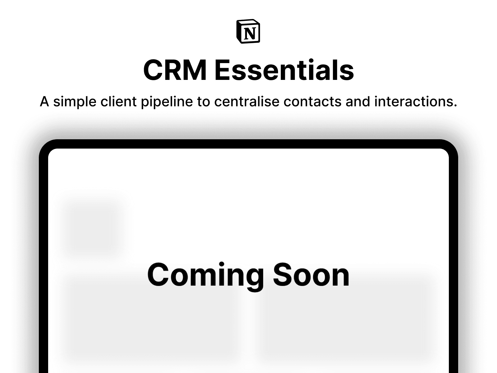 CRM Essentials