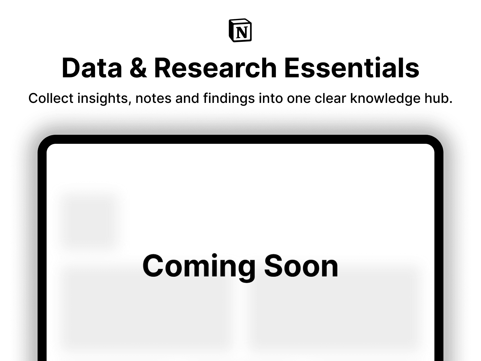Data & Research Essentials