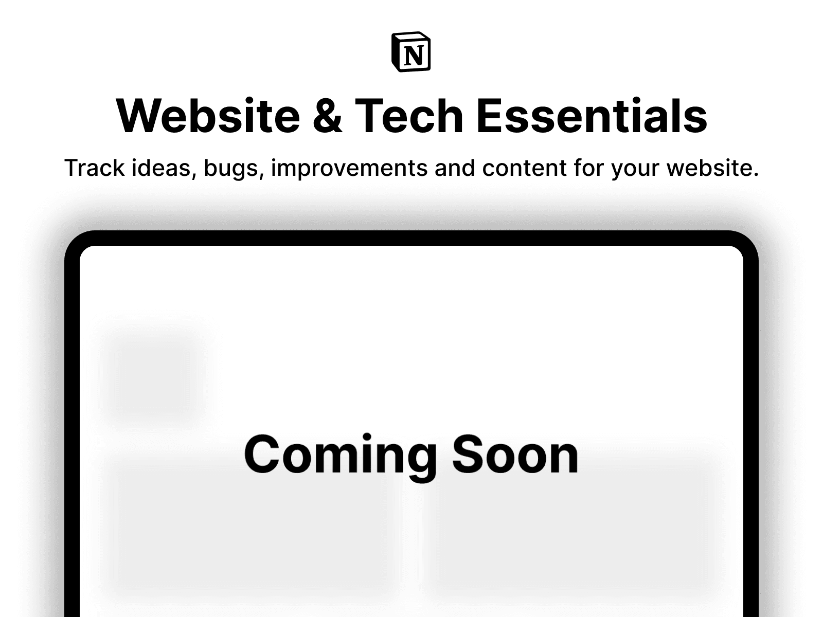 Website & Tech Essentials