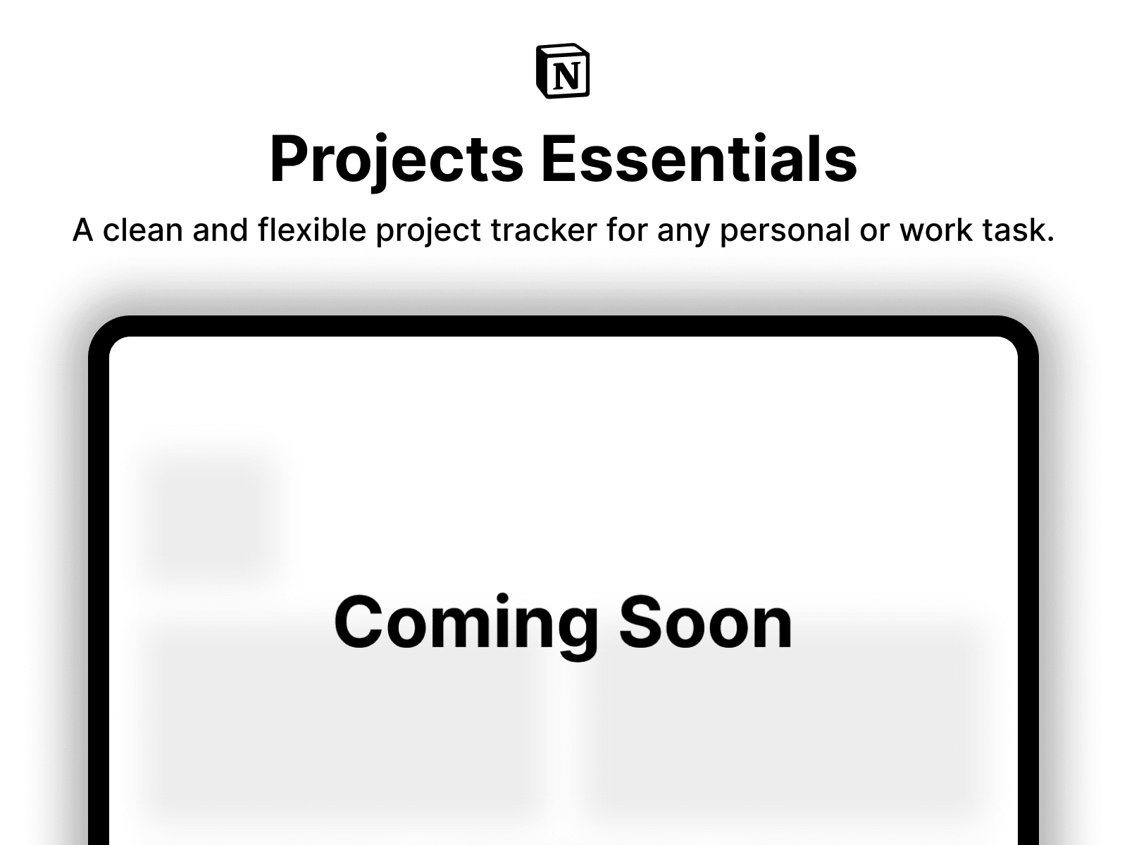 Projects Essentials